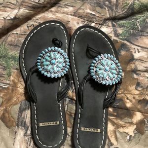 Bernardo leather sandal size 8